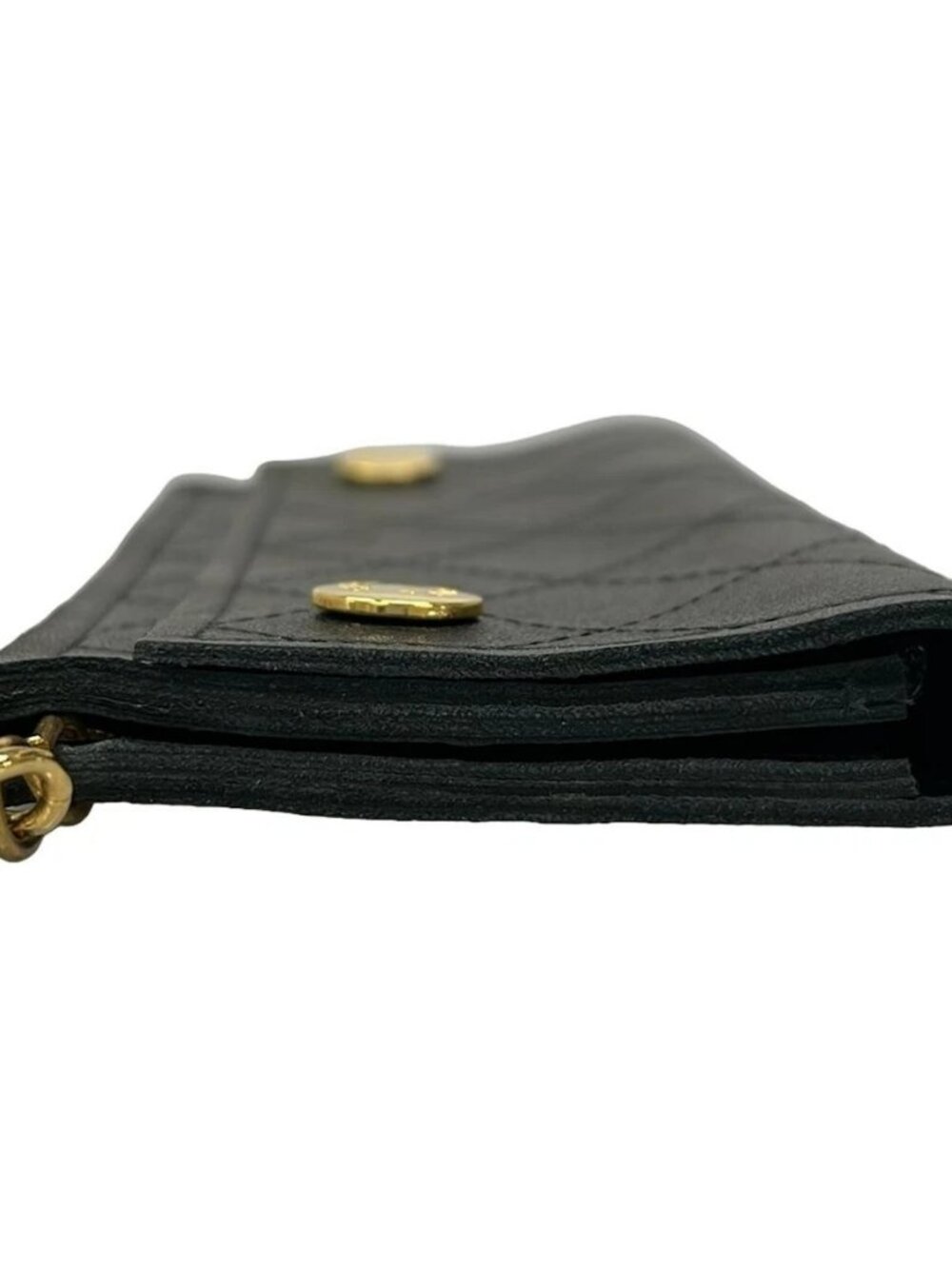 CHANEL Matelasse - Black Leather Other Style Wallet Gold hardware - Picture 6 of 12